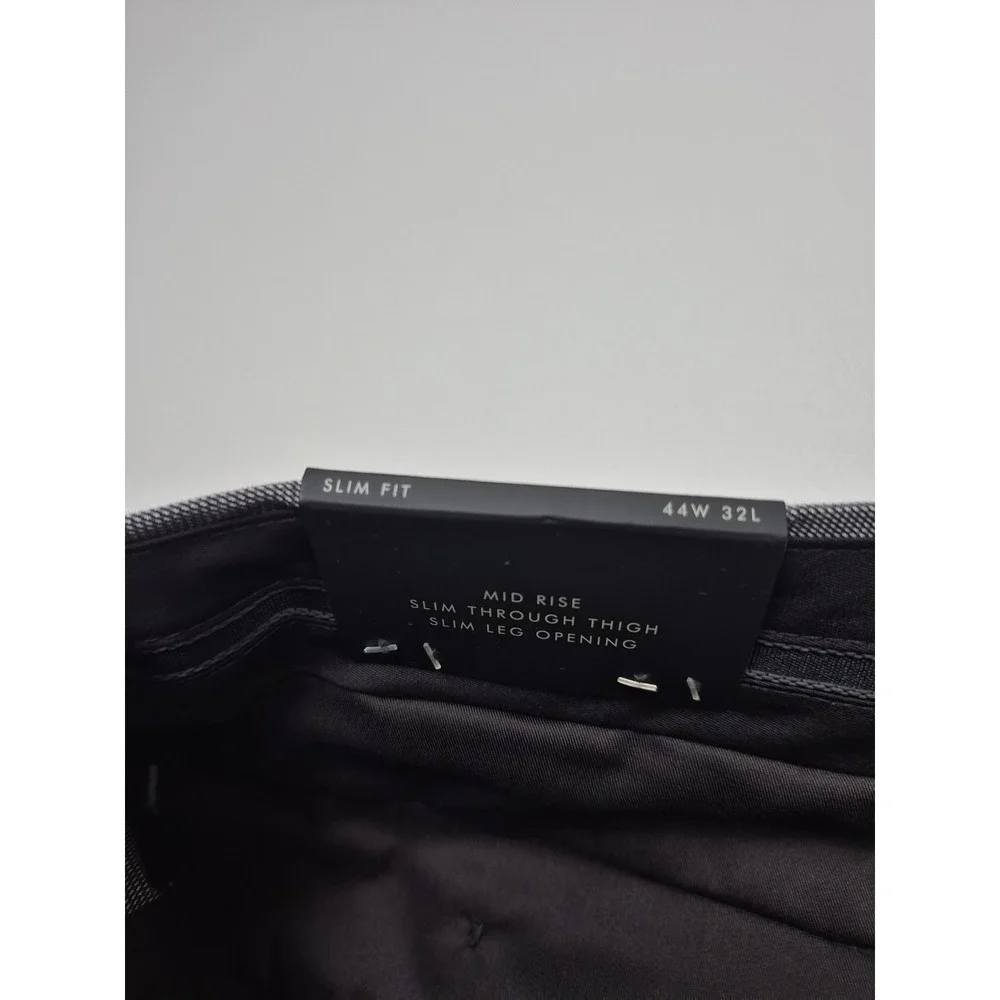 Banana Republic Dress Pants Mens 44x32 Gray Slim Fit Non Iron Stretch Cotton